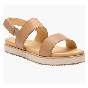 Nisolo Women’s Go-To Flatform Slingback Almond Sandal New Size 8